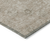 10' X 14' Khaki Beige And Tan Floral Washable Indoor Outdoor Area Rug