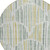 8' Sage Artichoke Green And Gold Round Abstract Washable Indoor Outdoor Area Rug
