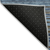 8' X 10' Navy Blue Sky Blue And Taupe Striped Washable Indoor Outdoor Area Rug
