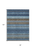 8' X 10' Navy Blue Sky Blue And Taupe Striped Washable Indoor Outdoor Area Rug