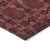 10' X 14' Burgundy and Black Floral Medallion Washable Non Skid Indoor Outdoor Area Rug