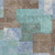 10' X 14' Brown Teal Blue And Ivory Geometric Washable Indoor Outdoor Area Rug - Brown, Teal Blue, Ivory