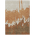 9' X 12' Orange And Brown Abstract Washable Indoor Outdoor Area Rug