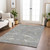 10' X 14' Gray Brown And Ivory Abstract Washable Indoor Outdoor Area Rug - 608219103958