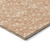 10' X 14' Bronze Geometric Washable Non Skid Indoor Outdoor Area Rug