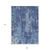 9' X 12' Navy Blue And Denim Blue Abstract Washable Indoor Outdoor Area Rug