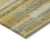 9' X 12' Gold Wheat And Ivory Striped Washable Indoor Outdoor Area Rug