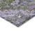 9' X 12' Olive Green And Purple Oriental Washable Indoor Outdoor Area Rug