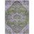 9' X 12' Olive Green And Purple Oriental Washable Indoor Outdoor Area Rug