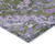 9' X 12' Olive Green And Purple Oriental Washable Indoor Outdoor Area Rug