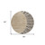 8' Chocolate Beige And Taupe Round Abstract Washable Indoor Outdoor Area Rug
