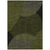 8' X 10' Olive Green And Black Geometric Washable Indoor Outdoor Area Rug