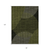 8' X 10' Olive Green And Black Geometric Washable Indoor Outdoor Area Rug