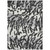 10' X 14' Black Gray And Ivory Animal Print Washable Indoor Outdoor Area Rug