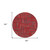 8' Red And Brown Round Geometric Washable Indoor Outdoor Area Rug