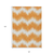 10' X 14' Orange And Ivory Chevron Washable Indoor Outdoor Area Rug