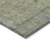 8' X 10' Artichoke Green And Gray Oriental Washable Indoor Outdoor Area Rug