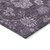 9' X 12' Plum Purple And Lavender Floral Washable Indoor Outdoor Area Rug