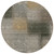 8' Taupe Gray And Beige Round Abstract Washable Indoor Outdoor Area Rug