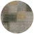 8' Taupe Gray And Beige Round Abstract Washable Indoor Outdoor Area Rug