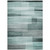 10' X 14' Teal Blue And Ivory Striped Washable Indoor Outdoor Area Rug - Teal Blue, Ivory