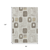 8' X 10' Beige Taupe And Tan Geometric Washable Indoor Outdoor Area Rug