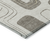 8' X 10' Beige Taupe And Tan Geometric Washable Indoor Outdoor Area Rug