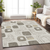 8' X 10' Beige Taupe And Tan Geometric Washable Indoor Outdoor Area Rug