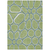 9' X 12' Artichoke Green And Ivory Abstract Washable Indoor Outdoor Area Rug