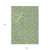 9' X 12' Artichoke Green And Ivory Abstract Washable Indoor Outdoor Area Rug