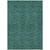 8' X 10' Teal Blue Green And Charcoal Floral Washable Indoor Outdoor Area Rug