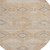8' Copper And Gray Round Aztec Washable Indoor Outdoor Area Rug