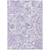 10' X 14' Lavender Ivory And Purple Paisley Washable Indoor Outdoor Area Rug
