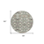 8' Sage And Off White Round Geometric Washable Indoor Outdoor Area Rug
