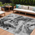 9' X 12' Gray And Silver Horse Washable Indoor Outdoor Area Rug - Gray, Silver