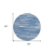 8' Sky Blue Gray And Ivory Round Striped Washable Indoor Outdoor Area Rug