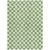 9' X 12' Green And Ivory Geometric Washable Indoor Outdoor Area Rug - Green, Ivory