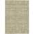 9' X 12' Taupe And Beige Floral Washable Indoor Outdoor Area Rug