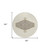 8' Ivory Beige And Gray Round Oriental Washable Indoor Outdoor Area Rug Traditional Style - Ivory, Beige, Gray Color