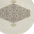 8' Ivory Beige And Gray Round Oriental Washable Indoor Outdoor Area Rug