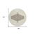 8' Ivory Beige And Gray Round Oriental Washable Indoor Outdoor Area Rug