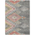 10' X 14' Gray And Terra Cotta Southwestern Washable Indoor Outdoor Area Rug