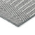 8' X 10' Gray And Ivory Geometric Washable Indoor Outdoor Area Rug Transitional Style - Gray, Ivory Color