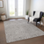 10' X 14' Taupe And Gray Abstract Washable Indoor Outdoor Area Rug