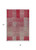 8' X 10' Burgundy Pink And Blush Striped Washable Indoor Outdoor Area Rug