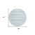 8' Round Sky Blue Round Striped Washable Non Skid Indoor Outdoor Area Rug