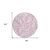8' Pink And Beige Round Floral Washable Indoor Outdoor Area Rug