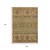 9' X 12' Beige Taupe And Gold Tribal Washable Indoor Outdoor Area Rug