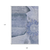 9' X 12' Sky Blue And Indigo Floral Washable Indoor Outdoor Area Rug