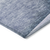 9' X 12' Sky Blue And Indigo Floral Washable Indoor Outdoor Area Rug